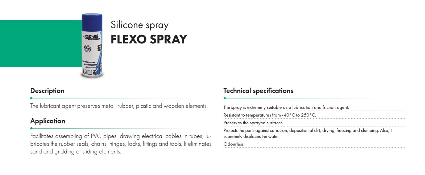 Silicone spray FLEXO SPRAY