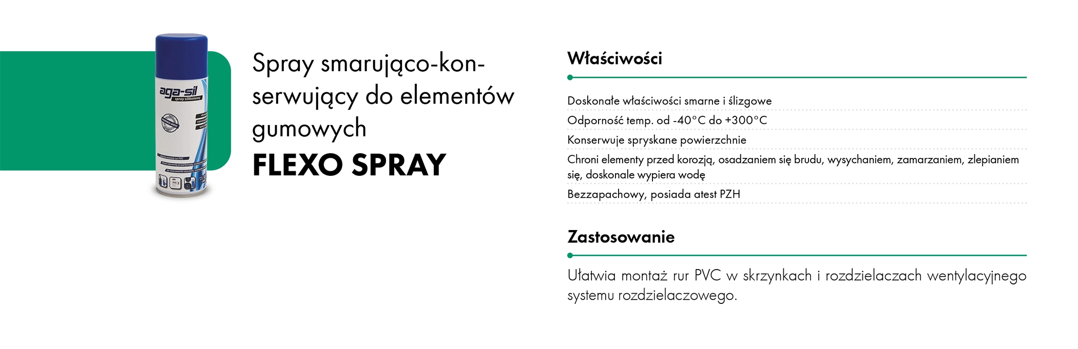 Karta katalogowa spray smarująco-konserwujący do gum FLEXO SPRAY HAVACO