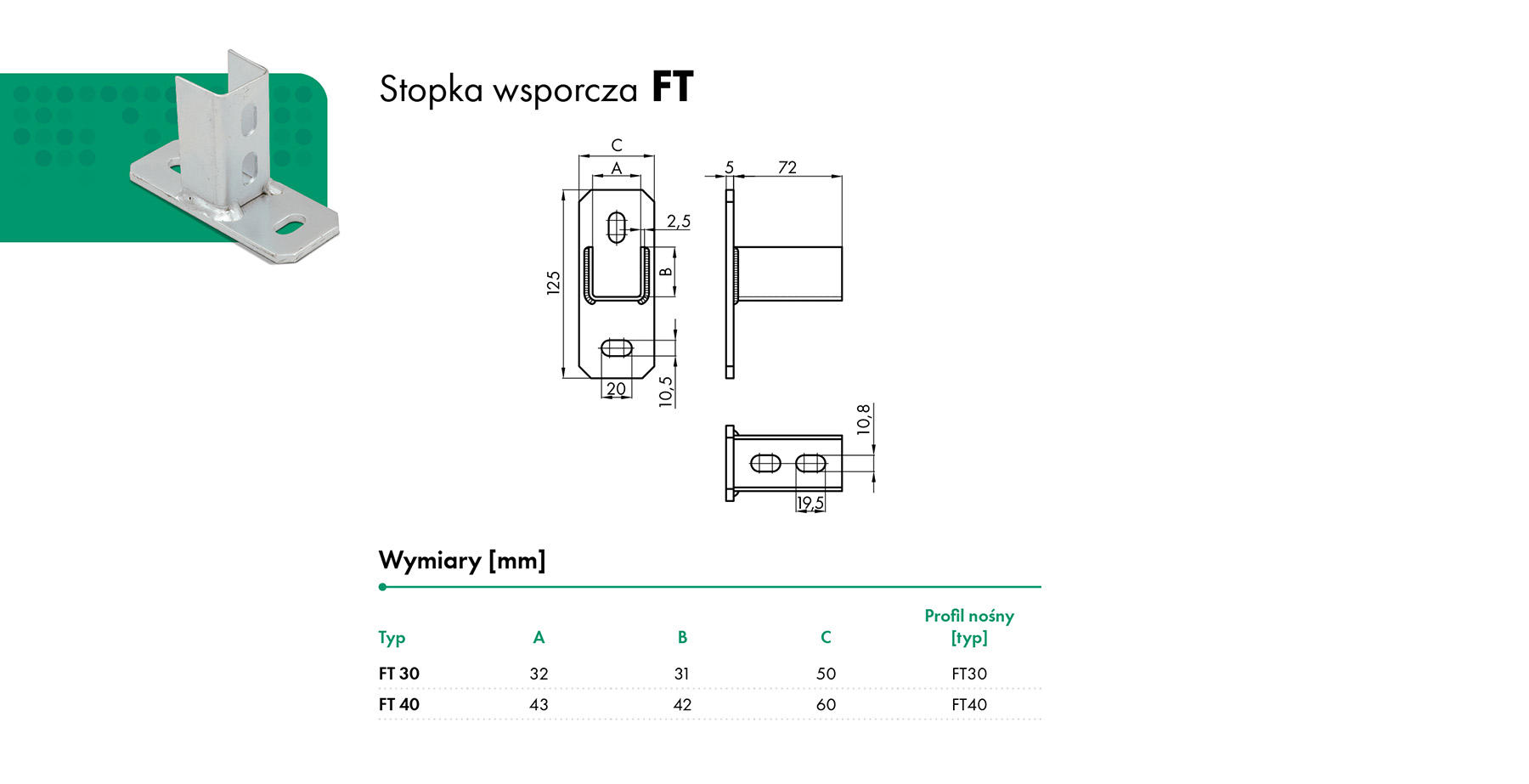 Stopka wsporcza FT HAVACO