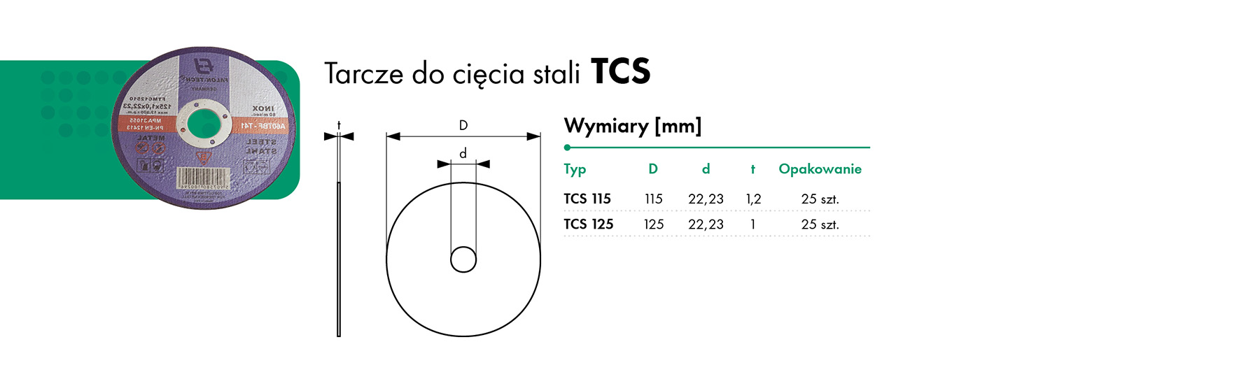 Tarcze do cięcia stali TCS HAVACO