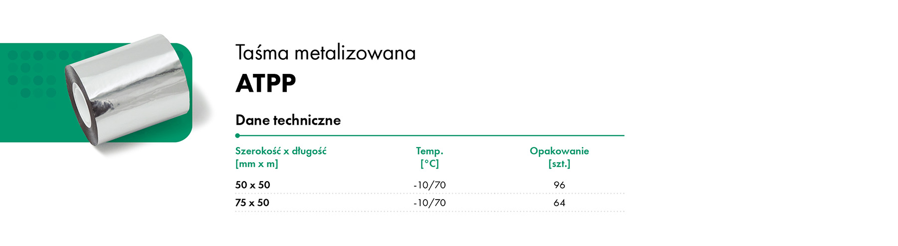 Taśma metalizowana ATPP HAVACO